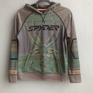 Spyder Multicolored Childrens size Medium Sweatshirt with Hood